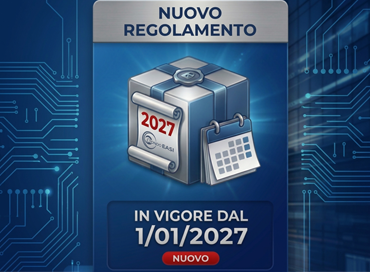 NUOVO REGOLAMENTO IN VIGORE DAL 01/01/2027